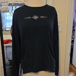 Harley-Davidson Dark Long Sleeve Tee with Emblem